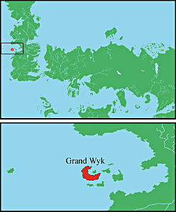Pebbleton se situe sur l'île de Grand Wyk