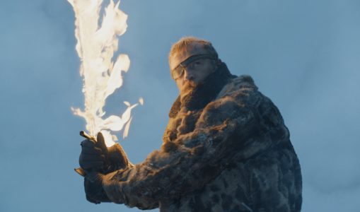 Béric Dondarrion, chef de la Fraternité sans bannière. Richard Dormer (Crédit : HBO)