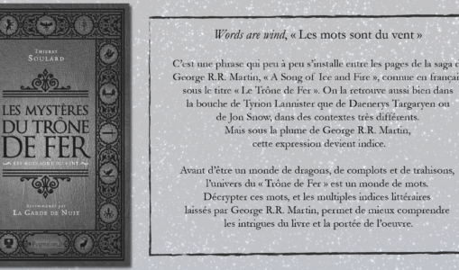 [On teste pour vous] « Les Mystères du Trône de Fer – Les mots sont du vent » par Thierry Soulard