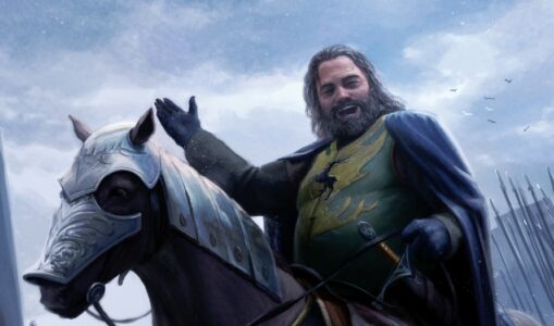 Robert Baratheon à Winterfell (Joshua Cairós, Fantasy Flight Game)