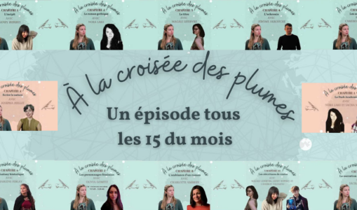 Bannière représentant Nina Gorlier et son podcast A la croisée des plumes